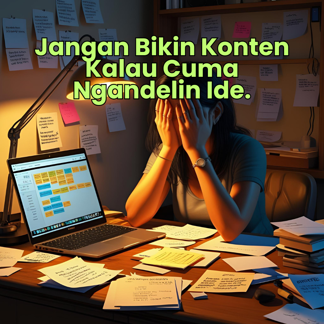 image of Jangan Bikin Konten Kalau Cuma Ngandelin Ide.